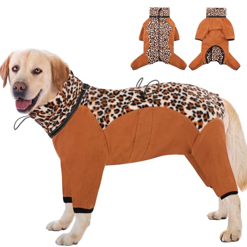 MIGOHI Warmer Hundemantel, Ganzkörper-Rollkragen-Hunde-Wintermäntel mit reflektierenden Rändern, gemütlicher Hunde-Schneeanzug für kleine, mittelgroße und große Hunde, vierbeiniger von MIGOHI