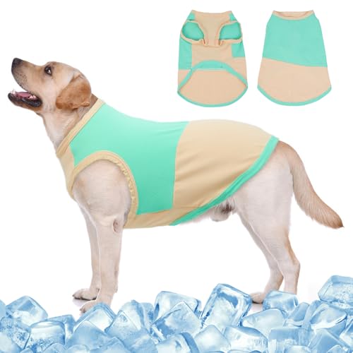MIGOHI Weiches, kühlendes Hunde-T-Shirt, XL-T-Shirts für große Hunde, Jungen und Mädchen, feuchtigkeitsableitender Stoff für heißen Sommer, Sonnenshirt, Hunde-T-Shirt, stilvolle Sommerkleidung MIGOHI Weiches, kühlendes Hunde-T-Shirt, XL-T-Shirts für große Hunde, Jungen und Mädchen, feuchtigkeitsableitender Stoff für heißen Sommer, Sonnenshirt, Hunde-T-Shirt, stilvolle Sommerkleidung von MIGOHI