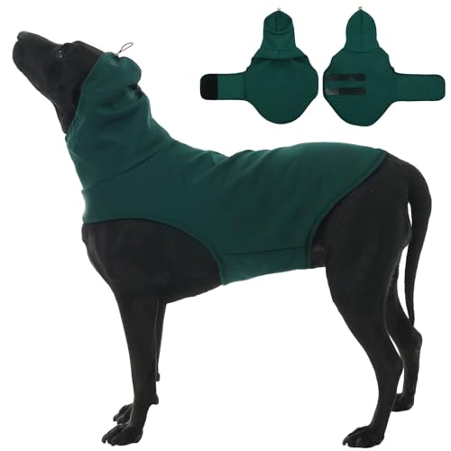 MIGOHI XL Hundeweste zur Beruhigung von Feuerwerk, Stürmen, Reisen, Trennung, dehnbar, beruhigende Hemden für Hunde, Angstzustände, verstellbare Kopfwickel, um Hunde zu beruhigen, Größe XL, Dunkelgrün MIGOHI XL Hundeweste zur Beruhigung von Feuerwerk, Stürmen, Reisen, Trennung, dehnbar, beruhigende Hemden für Hunde, Angstzustände, verstellbare Kopfwickel, um Hunde zu beruhigen, Größe XL, Dunkelgrün von MIGOHI