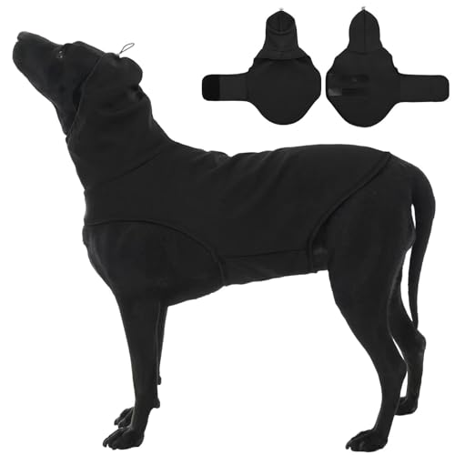 MIGOHI XL Hundeweste zur Beruhigung von Feuerwerk, Sturm, Reisen, Trennung, dehnbar, beruhigende Hemden für Hunde, Angstzustände, verstellbare Kopfwickel, um Hunde zu beruhigen, Größe XL, Schwarz MIGOHI XL Hundeweste zur Beruhigung von Feuerwerk, Sturm, Reisen, Trennung, dehnbar, beruhigende Hemden für Hunde, Angstzustände, verstellbare Kopfwickel, um Hunde zu beruhigen, Größe XL, Schwarz von MIGOHI