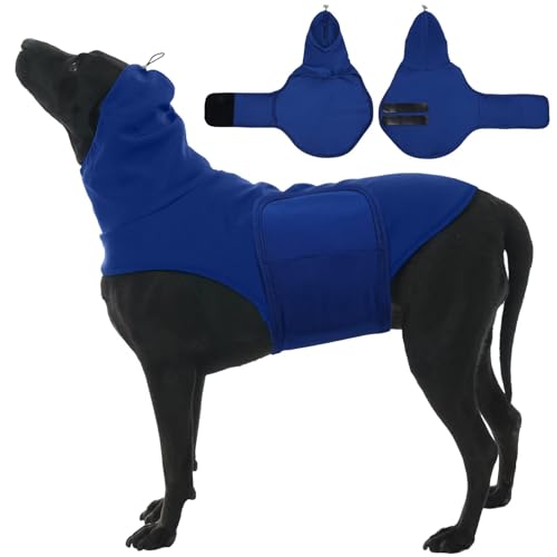 MIGOHI XL Hundeweste zur Beruhigung von Feuerwerk, Sturm, Reisen, Trennung, dehnbar, beruhigendes Shirt für Hunde, Angstzustände, verstellbare Kopfwickel, um Hunde zu beruhigen, Größe XL, Blau MIGOHI XL Hundeweste zur Beruhigung von Feuerwerk, Sturm, Reisen, Trennung, dehnbar, beruhigendes Shirt für Hunde, Angstzustände, verstellbare Kopfwickel, um Hunde zu beruhigen, Größe XL, Blau von MIGOHI