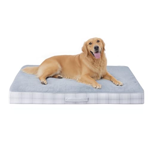 MIHIKK Hundebett für Kisten, orthopädisches, wasserdichtes Bett für große Hunde, Eierkisten-Schaumstoff, starke Unterstützung für Welpen, maschinenwaschbarer Bezug und rutschfeste Unterseite und MIHIKK Hundebett für Kisten, orthopädisches, wasserdichtes Bett für große Hunde, Eierkisten-Schaumstoff, starke Unterstützung für Welpen, maschinenwaschbarer Bezug und rutschfeste Unterseite und von MIHIKK