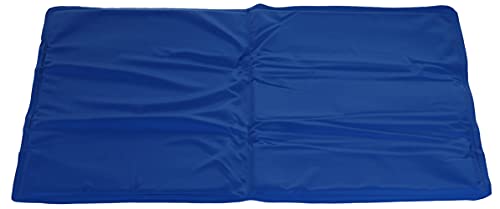 MIJOMA Kühlmatte Kühlkissen Kühldecke Kühlpad für Hunde Katzen Gel-Matte Pet Cooling Mat selbstkühlend, Hundekühlmatte Kühlung an Sommertagen (30 x 40 cm Uni Blau) von MIJOMA