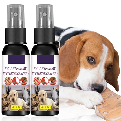 MILIAFLICK 2 Stück Anti Kau Spray Hund, Bitterspray Hund, Antikratzspray Katzen, Hält Hunde Wirksam vom Kauen ab Möbel, Kleidung und Schuhe MILIAFLICK 2 Stück Anti Kau Spray Hund, Bitterspray Hund, Antikratzspray Katzen, Hält Hunde Wirksam vom Kauen ab Möbel, Kleidung und Schuhe von MILIAFLICK