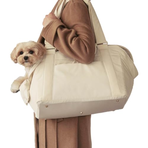 MILLIONG Weiche Bagel-Tasche für Katze und Hund, weiche Haustier-Reisetasche mit Sicherheitsclips und doppeltem Schnappverschluss, von Fluggesellschaften zugelassen, wasserdichte Haustier-Tragetasche, von MILLIONG