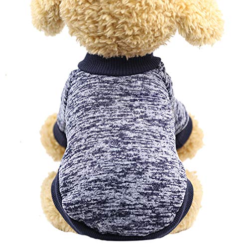 MILONT Warmer Haustierpullover für Hunde, 9 Farben, Wolle, Winterpullover (Grau, XXL) von MILONT