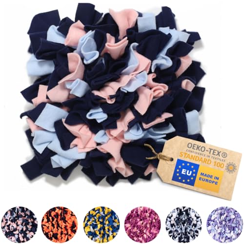 MIMIKO Pets - Schnüffelteppich für Hunde & Katze | M(33x33cm) - rosa, Marineblau, blau | Intelligenzspielzeug für Hunde | Waschbar Futtermatte | Schnüffelmatte in Größen XS - XXL von MIMIKO Pets