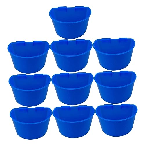 MINAOLULUS 10Stücke Hängebecher aus Dickem Kunststoff für Wasserversorgung und Futter von Tauben Papageien und Kleinen Vögeln Praktische Vogelversorgung für Käfige und Volieren MINAOLULUS 10Stücke Hängebecher aus Dickem Kunststoff für Wasserversorgung und Futter von Tauben Papageien und Kleinen Vögeln Praktische Vogelversorgung für Käfige und Volieren von MINAOLULUS