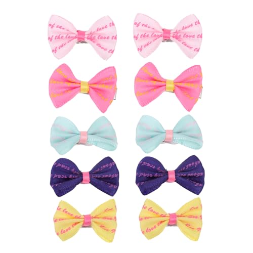 MINAOLULUS 10Stücke Haustier Haarspangen Haarschleifen für Katzen Vielseitige Haarschmuck Accessoires Verschiedenen für Tägliche Nutzung von MINAOLULUS