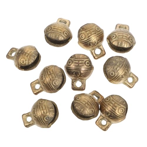 MINAOLULUS 10st Haustier-kupferglocke Anhänger Für Hundehalsbänder Glöckchen Für Haustierhalsbänder Charme Zur Herstellung Von Armbändern Mini-Glocke Jingle Bell Girlande Alte Glocken von MINAOLULUS