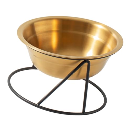 MINAOLULUS 1satz Edelstahl Futternapf Für Katzen Und Hunde Mit Stabilem Rack Erhöhter Rutschfester Futter Und Wassernapf Goldene Edelstahl-schüssel Für Komfortables Fressen Und Trinken MINAOLULUS 1satz Edelstahl Futternapf Für Katzen Und Hunde Mit Stabilem Rack Erhöhter Rutschfester Futter Und Wassernapf Goldene Edelstahl-schüssel Für Komfortables Fressen Und Trinken von MINAOLULUS