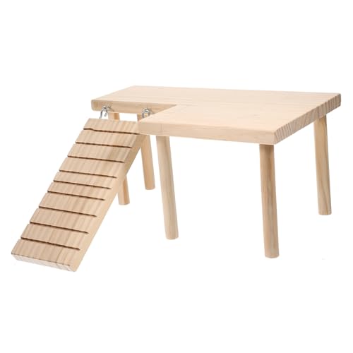 MINAOLULUS 1Satz Holz Hamster Verschleißfestes Hamster Mit Interessanter Rattenleiter Für Haustierbedarf Lustiges Rattenspielzeug Für Kleintiere von MINAOLULUS