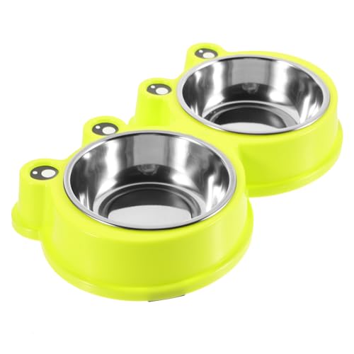 MINAOLULUS 1Stück Haustier Slow Food Schüssel Doppelschüssel für Kleine Katzen und Erstickungs Futternapf Abnehmbar Reinigen Design für Angenehmes Fressen MINAOLULUS 1Stück Haustier Slow Food Schüssel Doppelschüssel für Kleine Katzen und Erstickungs Futternapf Abnehmbar Reinigen Design für Angenehmes Fressen von MINAOLULUS