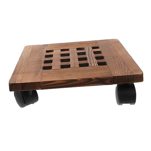 MINAOLULUS 1Stück Holzblumentopfuntersetzer mit Beweglichen Kunststoffrädern Pflanzerpalette für Einfache für Pflanzenpflege und Bewässerung und Langlebig MINAOLULUS 1Stück Holzblumentopfuntersetzer mit Beweglichen Kunststoffrädern Pflanzerpalette für Einfache für Pflanzenpflege und Bewässerung und Langlebig von MINAOLULUS