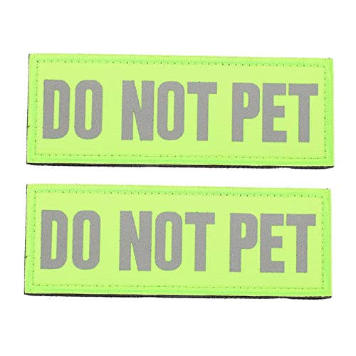 MINAOLULUS 2Stücke Reflektierende Hundeweste Aufkleber Do Not Pet Sicherheits Patch für Begleithunde Nylon Material Anzubringen für Hundehalter und Training MINAOLULUS 2Stücke Reflektierende Hundeweste Aufkleber Do Not Pet Sicherheits Patch für Begleithunde Nylon Material Anzubringen für Hundehalter und Training von MINAOLULUS