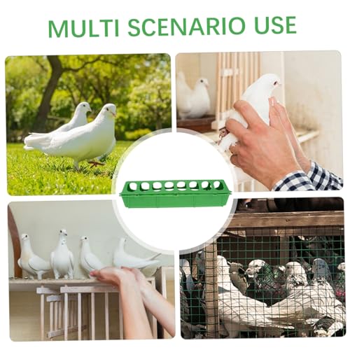 MINAOLULUS 3Stücke Geflügelfutterautomat Käfigmontierter Mehrloch Vogelfutterspender für Papageien Hähne Tauben und Kleine Sicher und Langlebig Einfache Installation von MINAOLULUS