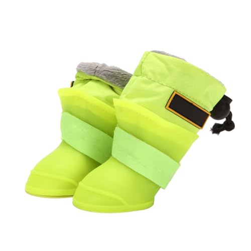 MINAOLULUS 4Stücke Haustier Regenschuhe wasserdichte Rutsch Schuhe für Regenwetter Fluoreszierendes Outdoor Schuhe für Haustiere MINAOLULUS 4Stücke Haustier Regenschuhe wasserdichte Rutsch Schuhe für Regenwetter Fluoreszierendes Outdoor Schuhe für Haustiere von MINAOLULUS