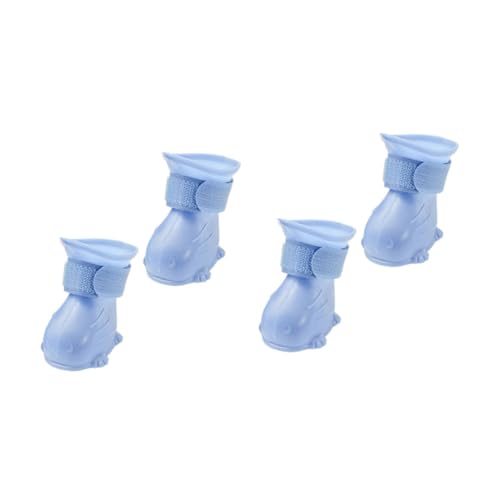 MINAOLULUS 4Stücke Regenstiefel wasserdichte Tep Schuhe mit Rutschfester Sohle für Kleine Pfotenschutz für Regnerische für Outdoor Aktivitäten MINAOLULUS 4Stücke Regenstiefel wasserdichte Tep Schuhe mit Rutschfester Sohle für Kleine Pfotenschutz für Regnerische für Outdoor Aktivitäten von MINAOLULUS