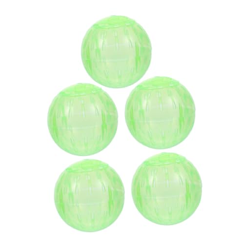 MINAOLULUS 5 Stück Hamster Laufball Kleintierspielzeug Hamsterspielzeug Übungsbälle für Käfigratten Hamster-Aktivitätsspielzeug Laufendes Hamsterrad Rattenlaufbälle Abs Green MINAOLULUS 5 Stück Hamster Laufball Kleintierspielzeug Hamsterspielzeug Übungsbälle für Käfigratten Hamster-Aktivitätsspielzeug Laufendes Hamsterrad Rattenlaufbälle Abs Green von MINAOLULUS