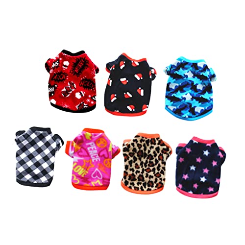 MINAOLULUS 7 Teiliger Warmer Haustierpullover Für Kleine Hunde Bezaubernde Hundekleidung Haustier Weihnachtszubehör Bequemer Kapuzenpullover Weihnachts Haustierkleidung Warme MINAOLULUS 7 Teiliger Warmer Haustierpullover Für Kleine Hunde Bezaubernde Hundekleidung Haustier Weihnachtszubehör Bequemer Kapuzenpullover Weihnachts Haustierkleidung Warme von MINAOLULUS