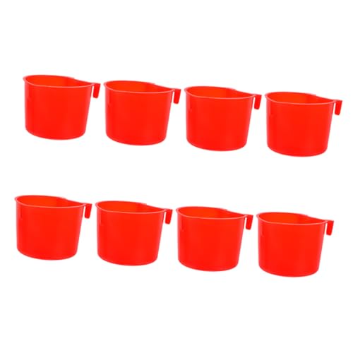 MINAOLULUS 8 Stück Bird Bowl Kaninchen -fütterungstasse Käfig Tassen Vogelgeschirr Für Käfig Wasserschale Hühnerkoop -käfigbecher Haustierhängeschale Entenwasserer Rot Sport MINAOLULUS 8 Stück Bird Bowl Kaninchen -fütterungstasse Käfig Tassen Vogelgeschirr Für Käfig Wasserschale Hühnerkoop -käfigbecher Haustierhängeschale Entenwasserer Rot Sport von MINAOLULUS