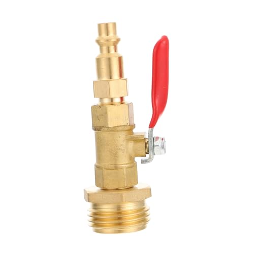 MINAOLULUS Adapter für Gartenschlauch Messing Ausblase Adapter mit Externem Gewinde für Wasserversorgungssysteme Booten Campern und Gartenbewässerung Langlebig MINAOLULUS Adapter für Gartenschlauch Messing Ausblase Adapter mit Externem Gewinde für Wasserversorgungssysteme Booten Campern und Gartenbewässerung Langlebig von MINAOLULUS