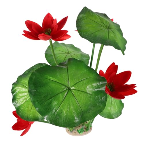 MINAOLULUS Aquarium Dekorationen für Aquarien Aquarienpflanzen Zierpflanzen für Aquarien Künstliche Aquarienblumen Künstliche Meerespflanzen Aquarienverzierung Plastik rot MINAOLULUS Aquarium Dekorationen für Aquarien Aquarienpflanzen Zierpflanzen für Aquarien Künstliche Aquarienblumen Künstliche Meerespflanzen Aquarienverzierung Plastik rot von MINAOLULUS