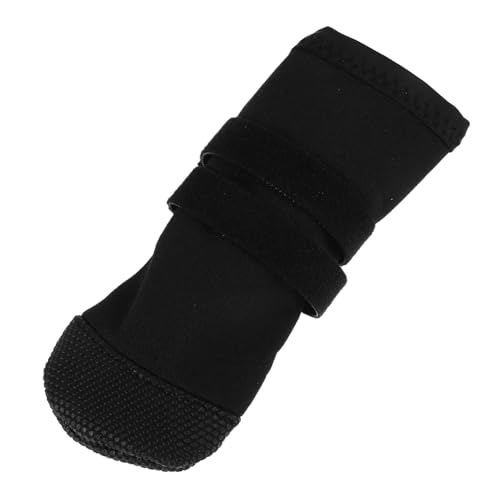 MINAOLULUS Fußabdeckung Für Haustiere Hundestiefel Pfotenschutz Pfotenabdeckungen Für Katzen Stiefel Für Hunde Regenstiefel Für Kleine Hunde Hundestiefel Für Den Winterschnee Black Polyester von MINAOLULUS