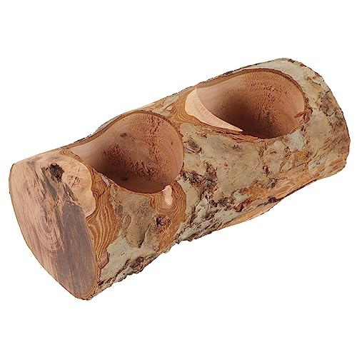 MINAOLULUS Futternapf aus Holz für Meerschweinchen und Hamster und Langlebig mit Doppelfach Design Platzsparend zu Befüllen für Kleintiere Hochwertiges MINAOLULUS Futternapf aus Holz für Meerschweinchen und Hamster und Langlebig mit Doppelfach Design Platzsparend zu Befüllen für Kleintiere Hochwertiges von MINAOLULUS