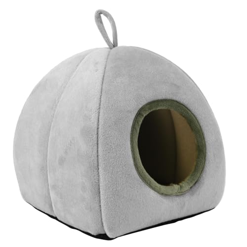 MINAOLULUS Hamster Plüsch Schlafnest Gemütliches Winterbett für Kleintiere und Warmes Nest aus Hochwertigem Plüsch für Hamster Zwerghasen und Meerschweinchen von MINAOLULUS
