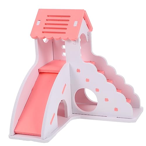 MINAOLULUS Hamster-Spielzeug Hamster Versteck Beißen- Nest Hamsterzubehör Für Käfige Kreatives Hamsterversteck Igel Kletterspielzeug Für Hamster Hamsternest Spielzeug Tierkäfig Rosa PVC von MINAOLULUS
