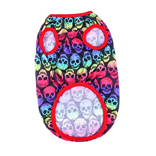 MINAOLULUS Haustier Hund Pullover Hundepullover Welpe warm anziehen Hundebekleidung Haustierbekleidung Schädelpullover für Haustierhund Haustier Pullover Kleidung schädelmuster Colorful MINAOLULUS Haustier Hund Pullover Hundepullover Welpe warm anziehen Hundebekleidung Haustierbekleidung Schädelpullover für Haustierhund Haustier Pullover Kleidung schädelmuster Colorful von MINAOLULUS