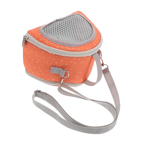 MINAOLULUS Haustier-ausflugstasche Atmungsaktive Hasentrage Tasche Für Hamster Haustüte Hasenträger Für Kaninchen Tragbare Haustiertasche Für Den Außenbereich Frettchenträger Polyester Orange von MINAOLULUS