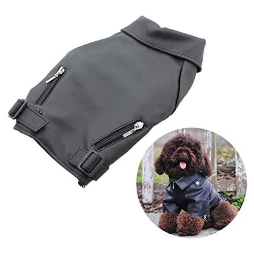 MINAOLULUS Hundewintermantel für Warmes PU mit Reißverschluss Winddichte Hundeweste für Bekleidung für Kleine S MINAOLULUS Hundewintermantel für Warmes PU mit Reißverschluss Winddichte Hundeweste für Bekleidung für Kleine S von MINAOLULUS