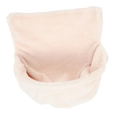MINAOLULUS Hängende Katzenhängematte Beige Faltbare Fensterliege Mit Plüschverkleidung Abnehmbar Für Einfache Reinigung Idealer Schlafplatz Für Drinnen Warme Und Bequeme Liegefläche von MINAOLULUS