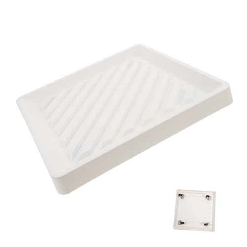 MINAOLULUS Mobiles Pflanzgefäß Pflanze Dolly ziehen um Pflanzpalette mit Rädern Anlage pflanzentopf Rollbarer Blumentopfständer Pflanzräder Pflanzgefäß mit Rädern für den Außenbereich pp Weiß von MINAOLULUS