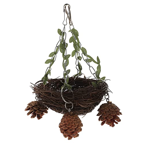 MINAOLULUS Natürlicher Rattan Vogelkäfig Nest für Zuchtvögel Kleines Mittleres und Großes Papageien Schwingnest Sichere und Stabile Unterkunft für Ihre Haustiere für Vogelkäfige MINAOLULUS Natürlicher Rattan Vogelkäfig Nest für Zuchtvögel Kleines Mittleres und Großes Papageien Schwingnest Sichere und Stabile Unterkunft für Ihre Haustiere für Vogelkäfige von MINAOLULUS