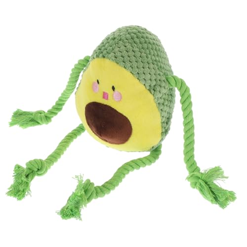 MINAOLULUS Quietschendes Plüsch Haustierspielzeug mit Seil Interaktives Kauspielzeug für Katzen für Drinnen und Draußen Grünem Avocado Design Fördert MINAOLULUS Quietschendes Plüsch Haustierspielzeug mit Seil Interaktives Kauspielzeug für Katzen für Drinnen und Draußen Grünem Avocado Design Fördert von MINAOLULUS