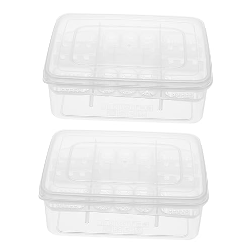 MINAOLULUS Reptilien-Eier-Inkubationstablett, Brutkasten für Schlangen, Eidechsen, Frösche, transparentes Design für Beobachtungsmanagement, 2 Stück von MINAOLULUS