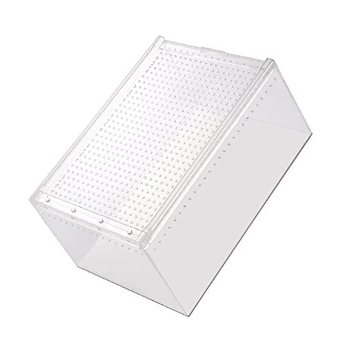 MINAOLULUS Reptilienkäfig aus Transparente Züchterbox Multifunktionale Haustieraufbewahrung für Schlangen Geckos Spinnen Skorpione Sicher und Geruchslos MINAOLULUS Reptilienkäfig aus Transparente Züchterbox Multifunktionale Haustieraufbewahrung für Schlangen Geckos Spinnen Skorpione Sicher und Geruchslos von MINAOLULUS