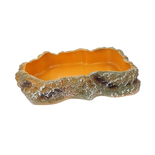MINAOLULUS Terrarium Futterbecken für Reptilien Kreatives Design Naturfarbe und rutschfest für Schildkröten und Geckos Futter und Wassernapf MINAOLULUS Terrarium Futterbecken für Reptilien Kreatives Design Naturfarbe und rutschfest für Schildkröten und Geckos Futter und Wassernapf von MINAOLULUS