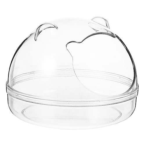 MINAOLULUS Transparente Hamster Badewanne Kleiner Haustierkäfig für Sandbäder für Hamster Chinchillas und Kleine Sicher Verwenden Perfektes Zubehör MINAOLULUS Transparente Hamster Badewanne Kleiner Haustierkäfig für Sandbäder für Hamster Chinchillas und Kleine Sicher Verwenden Perfektes Zubehör von MINAOLULUS