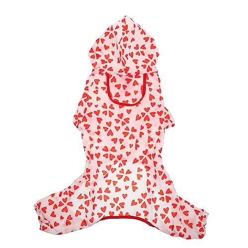 MINAOLULUS Hooded Dog Raincoat Wasserdichter Atmungsaktiver Regenmantel Für Hunde Robuster Poncho Für Kleine Und Mittelgroße Haustiere Für Regnerische Tage MINAOLULUS Hooded Dog Raincoat Wasserdichter Atmungsaktiver Regenmantel Für Hunde Robuster Poncho Für Kleine Und Mittelgroße Haustiere Für Regnerische Tage von MINAOLULUS