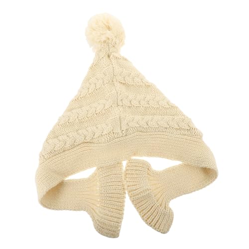 MINAOLULUS Wintermütze mit Schal Gestrickte Kappe für Haustiere Warmes Hundezubehör für Kalte Verstellbare Passform Stilvolles Design Kuscheliges Wollfutter MINAOLULUS Wintermütze mit Schal Gestrickte Kappe für Haustiere Warmes Hundezubehör für Kalte Verstellbare Passform Stilvolles Design Kuscheliges Wollfutter von MINAOLULUS