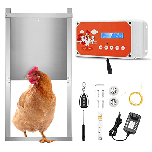 Elektrische Hühnerklappe, MINENICE Automatische Hühnertür mit Zeitschaltuhr & Fernbedienung Hühnerklappe Automatisch Hühner Sicher Aufziehen mit Tür, Batterie oder Solarpanel Verwendet Elektrische Hühnerklappe, MINENICE Automatische Hühnertür mit Zeitschaltuhr & Fernbedienung Hühnerklappe Automatisch Hühner Sicher Aufziehen mit Tür, Batterie oder Solarpanel Verwendet von MINENICE