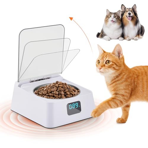 Futterautomat Katze Nassfutter mit Spülmaschinengeeigneter Edelstahlnapf, Nassfutterautomat mit Halbleiter Kühlung Futterautomat Katze Nassfutter mit Spülmaschinengeeigneter Edelstahlnapf, Nassfutterautomat mit Halbleiter Kühlung von MINENICE