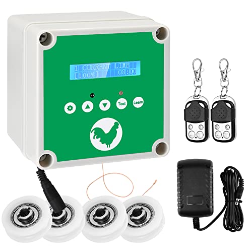 MINENICE Hühnerklappe, Elektrische Automatische Hühnerklappe mit Zeitschaltuhr & 2 Fernbedienung Automatischer Hühnerstall Türöffner für Sichere Hühnerhaltung, Batterie oder Solarpanel Verwendet MINENICE Hühnerklappe, Elektrische Automatische Hühnerklappe mit Zeitschaltuhr & 2 Fernbedienung Automatischer Hühnerstall Türöffner für Sichere Hühnerhaltung, Batterie oder Solarpanel Verwendet von MINENICE