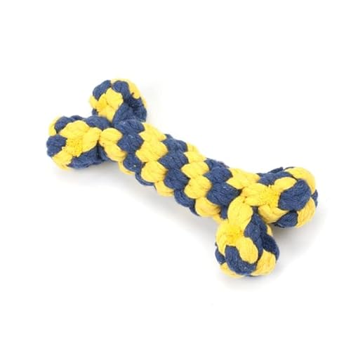 MINGKI 2 STÜCKE Knochenform Hundespielzeug für kleine große Hunde Beißen Zahnen Reinigung Kauspielzeug Baumwolle Haustier Welpen Spielzeug Haustiere Produkte von MINGKI
