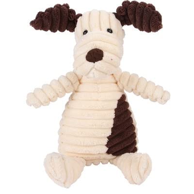 MINGKI Kordsamt-Hundespielzeug für kleine große Hunde Tierform-Plüsch-Haustier-Welpen-quietschendes Kau-Biss- Spielzeug-Haustierzubehör von MINGKI