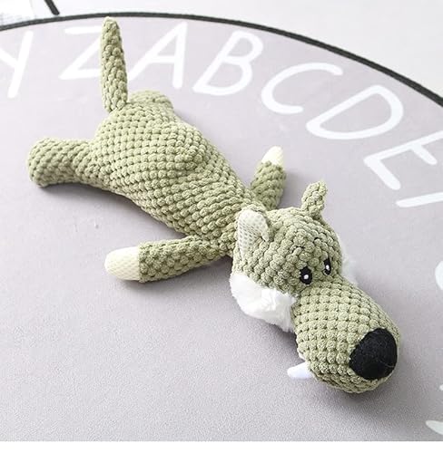 MINGKI Plüsch Cartoon Hündchen Spielzeug Haustier Hund Kauen Quietschen Spielzeug für kleine Hunde Zähneknirschen Haustier Hundezubehör von MINGKI
